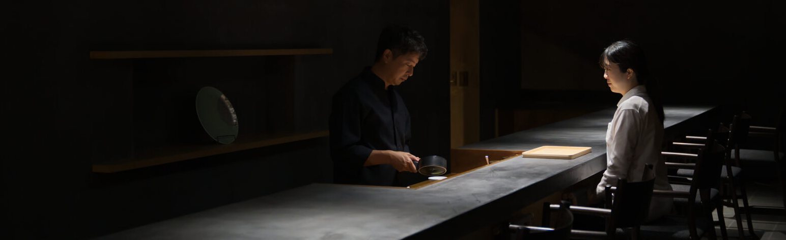 茶寮の店内